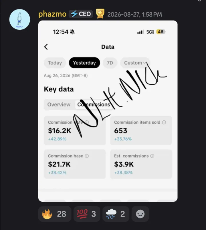 TikTok Shop win posted by a MediaLabs member in the community